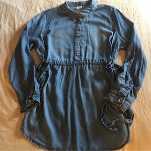 Lovely Maternity NWOT Time and Tru Woven Long Sleeve Tunic Popover Wash Blue; S…